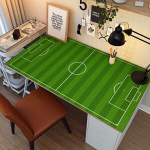 Soccer field desk pad